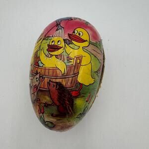 Vintage German Paper Mache Easter Egg - Made in German Democratic Republic